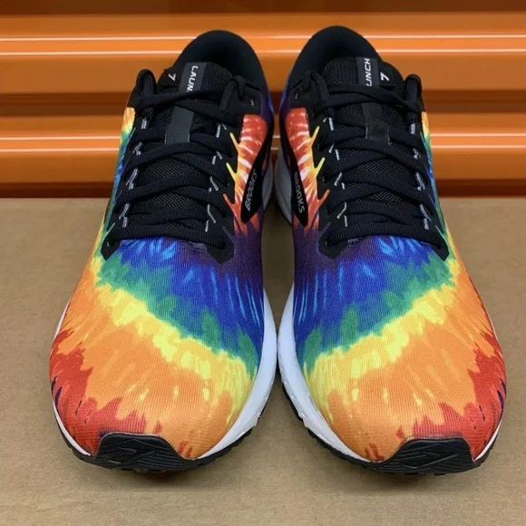 Brooks Launch Rock N Roll Tie Dye Multi-Color Men's Shoes Sz